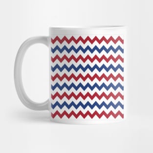 Red White Blue Chevrons Mug